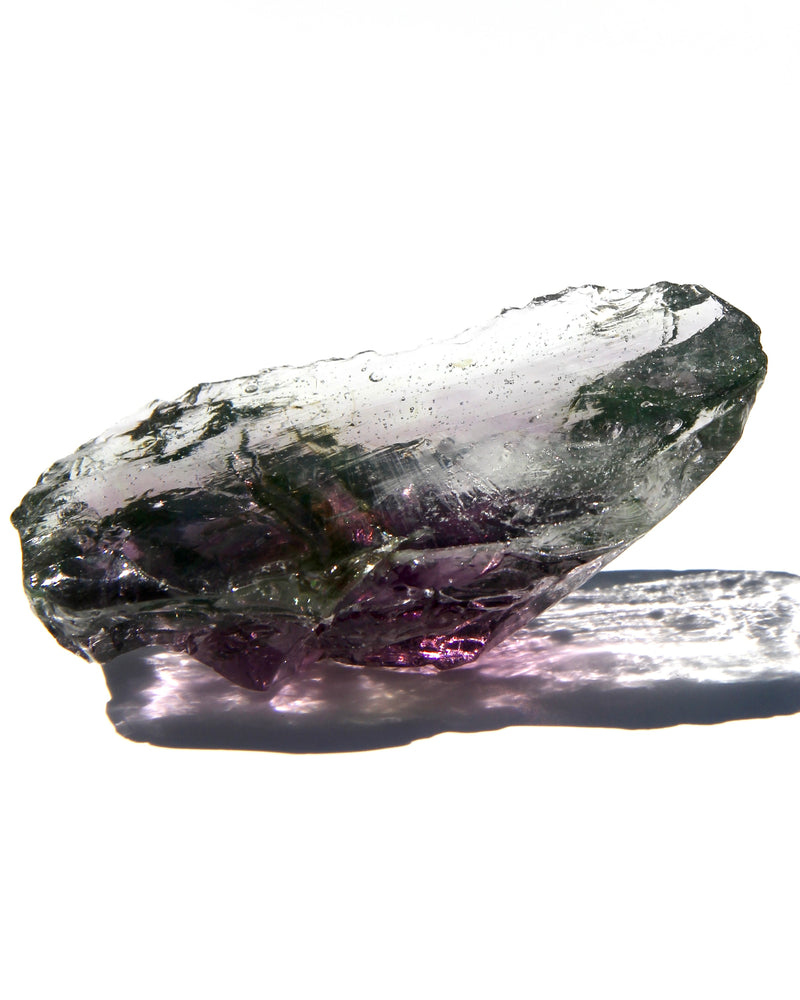 Multi Andara from Lady Nellie: Sapphire + Istari +Sovereign Amethyst+ Earth Shaman.  Create a descent and expansion of all aspects within this body.  This is not a stone to leave the body, but rather to anchor firmly within.  Rainbow  on the back of the Andara.